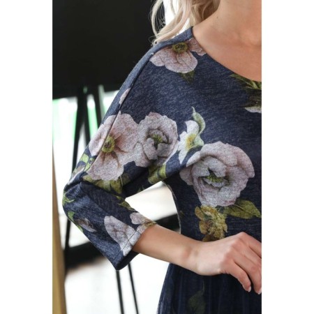 Women's dress, size 50, blue color-3