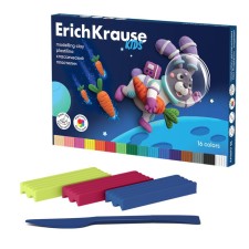 Plasticine 16 colors, 216 g, Erichkrause 