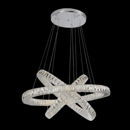 OLIMPIA 90W LED Chrome 87x87x16cm-1