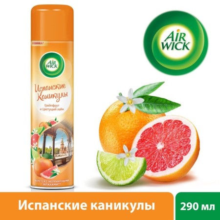 Airwick air freshener Spanish holidays Grapefruit and Blooming Lime, 290 ml
