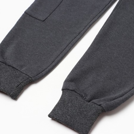 Pants for a boy, dark gray color, height 164 cm-2