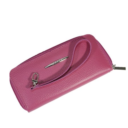 Women's wallet, lightning, color raspberry fleet