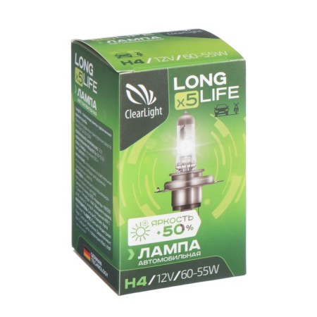 Car lamp Clearlight Longlife, H4, 12 V, 60/55 watts-1