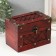 Casket Street Wood "Book. With rivets" Brown 17.8x11.5x12.8 cm