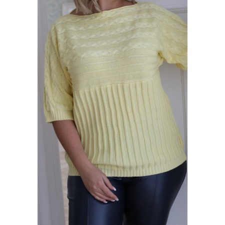 Female jumper, size 56, yellow color-3