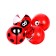 Rubber ball "Smiley", 2.7 cm, Mix color