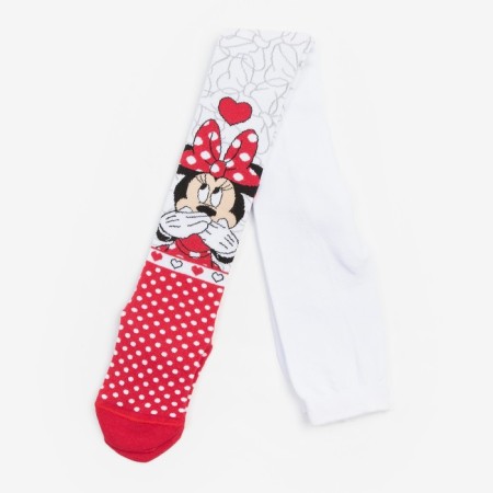 Disney tights "Minnie Mouse", red/white color, 104-110 cm