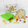 Lining "Hedgehog with Lugs", 82 elements, 2 lace - 80 cm, hedgehog: 22 × 18.5 cm, beads: 4 × 2.5 cm; 1.2 × 1.2 cm