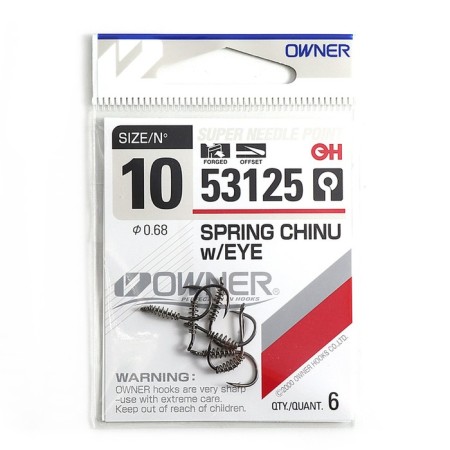 The hook Owner Spring Chinu Weye BC No. 10 is 6pcs.