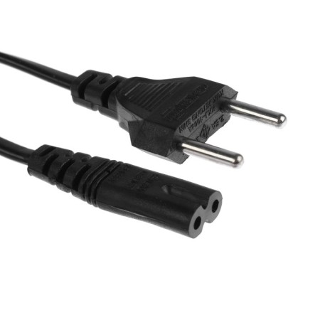 Power cable Luazon KDGN-004, plug C7, 2.5 A, 3 m, black