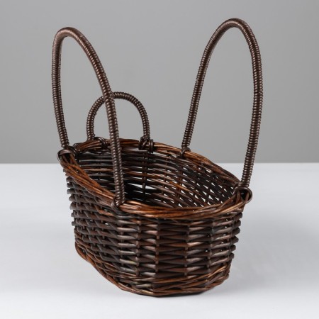 Basket, 27 x 16 x 10/26 cm, vine-1