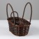Basket, 27 x 16 x 10/26 cm, vine