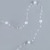 Field for decor with beads, length - 4.8 m, white color