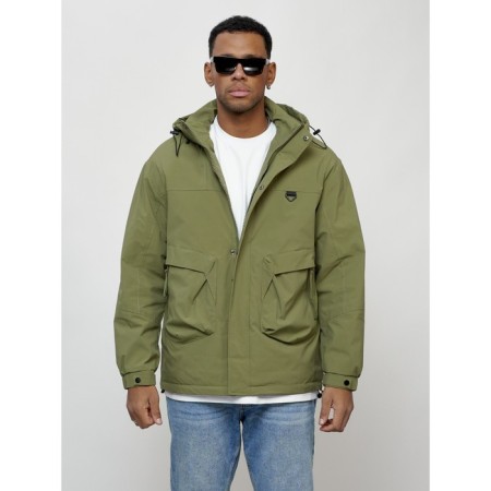 Male spring jacket, size 56, green color-6