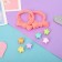 Hair Set "Sonya" (2 elastic bands, 6 crabs 1.1 cm) bows strips of stars, mix