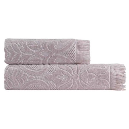 Tainted tange Arya Home, 530 g, size 50x90 cm, dry rose color-1