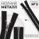 Metal zipper, No. 5, connective, automatic lock, 80 cm, black color/nickel