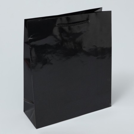 Gift package laminated, packaging, “black”, ml 21 x 25 x 8 cm-4