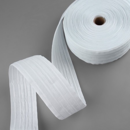 Curtain tape fixed assembly, matte, 6 cm, 50 ± 1 m, white color-4