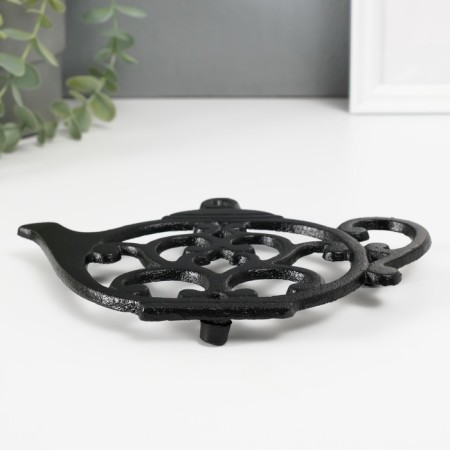 Souvenir cast iron stand "Teapot with heart" 20x15x1.5 cm-2