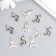 Decor for creativity Metal "Rocket and Cosmonaut" Silver Set 5+5 pcs 2.2x1.3 cm 2.1x1.6 cm 7888007