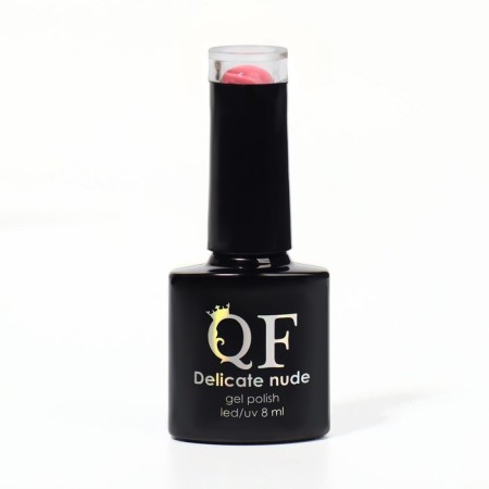 Delicate nude nail polish gel, 3 phase, 8 ml, LED/UV, pink color (58)-6