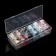 A spider web with a foil for decor, 20 x 10 cm, 6 pcs, in a plastic organizer, colorful/silver color