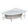The frame for the asymmetric bath Santek "Eder" 170x110 cm, left and right
