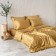 KIA pillowcase set, size 70x70 cm, gold color, 2 pcs