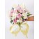 Floristic decor for bouquets, "butterfly wings", gold, 50x56 cm