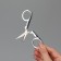 Scissors manicure, straight, folding, 9 cm, silver color