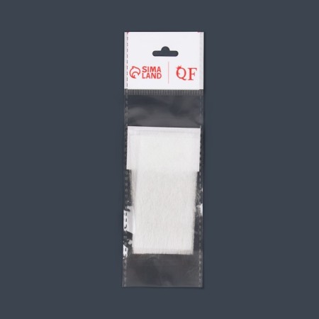 Fiberglass for nail extension, 8 × 4 cm, 10 sheets, white color-2