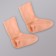 Socks for pedicure, tall, silicone, 21 × 19 cm, one size, beige color