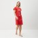 Tunic (dress) homemade female, red color, size 52
