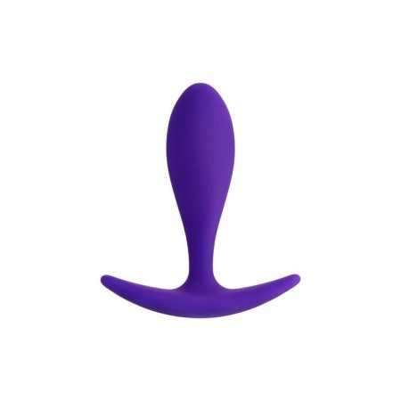 Anal plug Hub, silicone, purple color, 7.2 cm, d = 2 cm-2