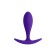 Anal plug Hub, silicone, purple color, 7.2 cm, d = 2 cm