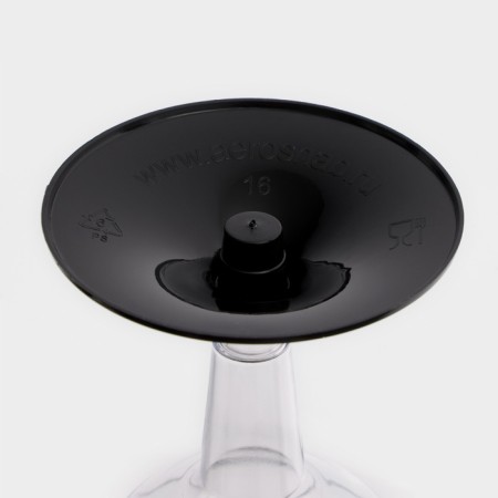 Plastic disposable glass for wine, 200 ml, transparent color-12