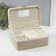 Casket to the leatherette for jewelry "Bow" white-gray 17x23.5x10 cm