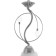 Lamp Bayerlux 59396/1 E27 40W chrome 15.5x15.5x33 cm