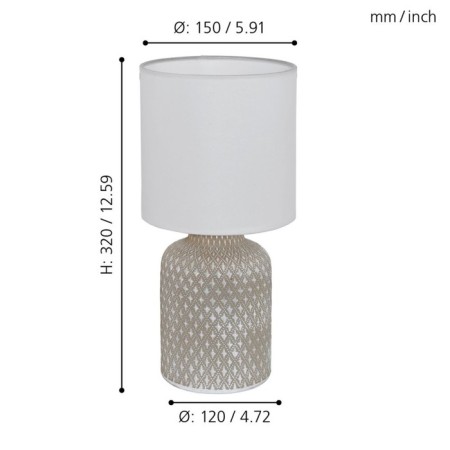 Bellariva table lamp, 1x40W E14, white color-2