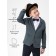 Jacket for a boy, Pure Love, School, knitted, height 152-158 cm, color gray color
