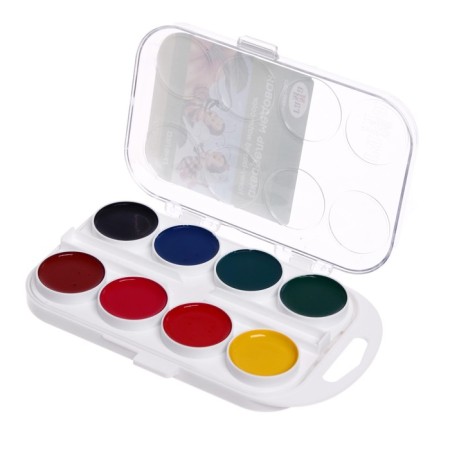 Watercolor 16 colors "Gamma" "Bee", honey, without brush, plastic-4