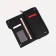 Male purse with zipper, department for bills, for maps, for coins, black color