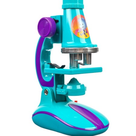 Microscope fixiki with a set for research, light, mix-7