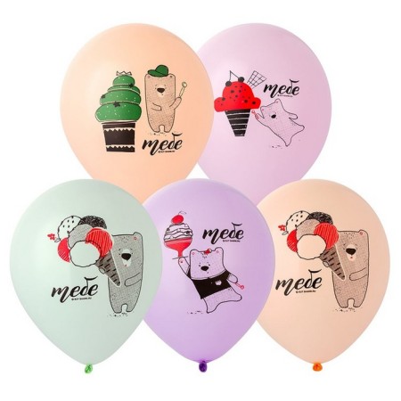 Latex ball 12 “Bear. To you”, set 25 pcs.