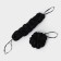 Set of body washcloths Cupellia spa: braid 70 g + shell 46 gr, black color