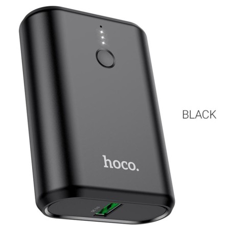 External battery Hoco Q3, 10,000 mAh, 1 USB, 1 Type-C, 3 A, fast charging, display, black-1