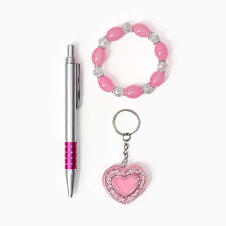 Gift set 3B1 (handle, gum for hair, keychain)-1