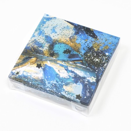 Box for cookies, "lapis lazuli", 12 x 12 x 3 cm-1