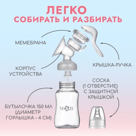 Milk -OTSOS manual, 2B1 with a bottle of CL, 150ml, white color-3